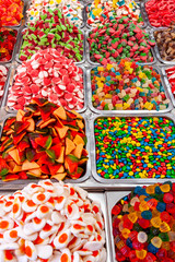 Candies sold in Shuk Hacarmel market, Tel Aviv, Israel