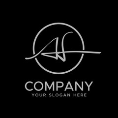 AL Initial  elegant logo, Modern Logo Design Vector