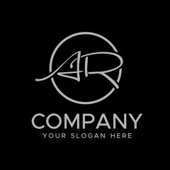 AR Initial  elegant logo, Modern Logo Design Vector