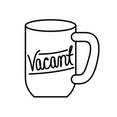 cup of coffee with white background