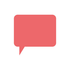 speech bubble with white background