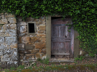 Alte Holztüre, Toskana, Italien