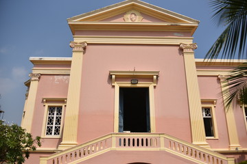 Fototapeta na wymiar Eglise de Notre Dame des Anges church, White town, Pondicherry