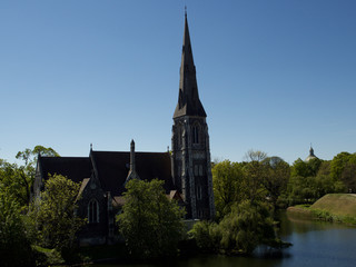 The ordinary scenery of Copenhagen, Denmark before the emergence of the Covid-19 pandemic