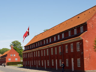 Obraz premium The ordinary scenery of Copenhagen, Denmark before the emergence of the Covid-19 pandemic