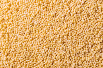 Pasta pellets as food background