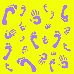 The background with prints