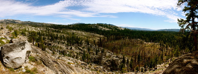 Utica and Union Reservoirs in Stanislaus National Forest in California 