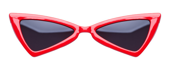 Red Pointed Sunglasses
