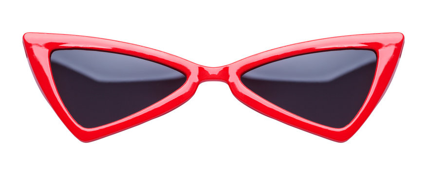Red Pointed Sunglasses