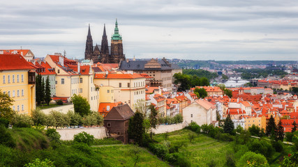 Fototapeta na wymiar Inner City of Prague, Czech Republic, travel and tourist location