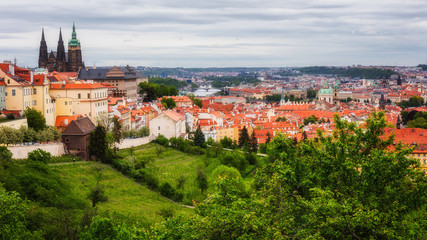 Fototapeta na wymiar Inner City of Prague, Czech Republic, travel and tourist location