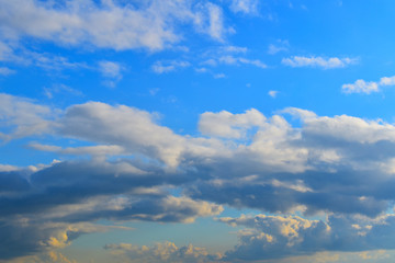 blue sky with clouds