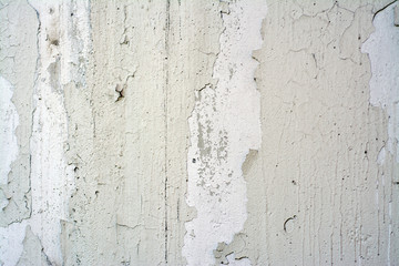 Old concrete wall with rust and cracks