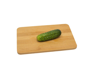 Sliced cucumber on a wooden board, Sliced cucumber on a wooden board