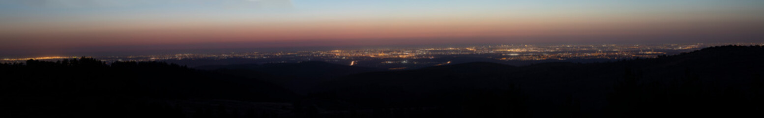 Sunset over the Israeli Coastal Plane
