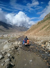 Off-road biking in the Himalayas