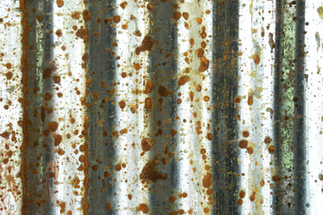 Old Rusty Corrugated Iron Sheet Texture