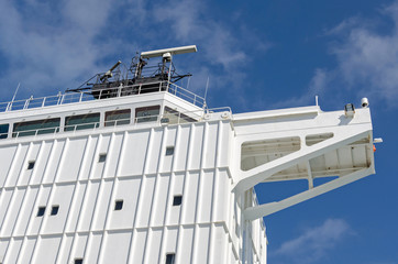Bridge and wing of the vessel