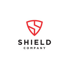 S letter for shield vector logo design