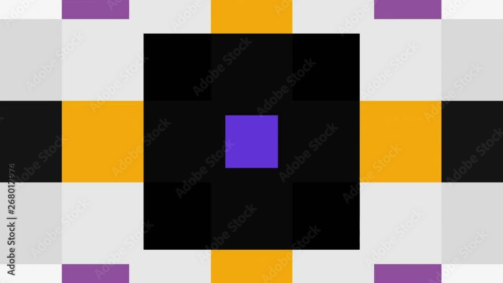 Poster moving and transforming geometric shapes. looping footage.