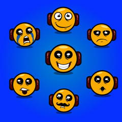 Obraz premium Caras Amarillas