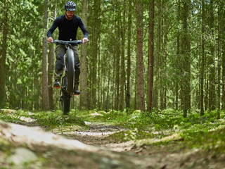 Fototapeta premium Mountain Bike Adventure