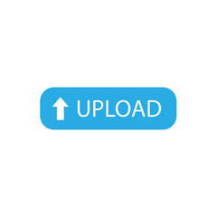 Upload button template, banner. Vector illustration. flat