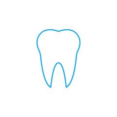 Tooth Icon, dental care icon. Vector illustration, flat design.