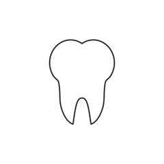 Tooth Icon, dental care icon. Vector illustration, flat design.
