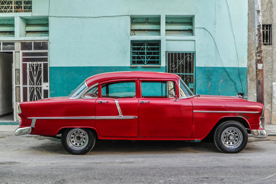 Fototapeta habana vintage car, american classic car, cuba, Habana, American Vintage Cars, cuban cars, classic cars, lifestyle car