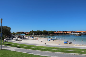 Fototapeta na wymiar Holiday at Sorrento Beach in Perth, Australia Oceania
