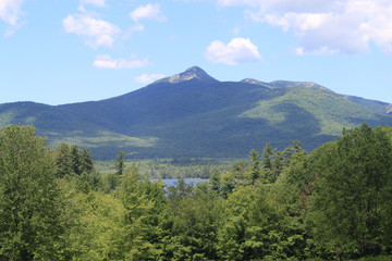 majestic mountain and lake