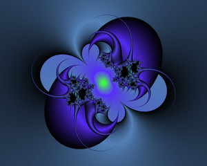 Blue purple phosphorescent flowery abstract texture