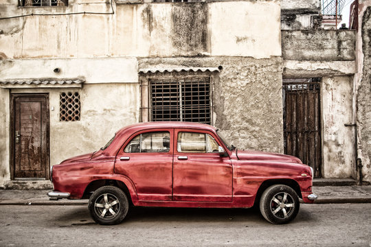 Fototapeta habana vintage car, american classic car, cuba, Habana, American Vintage Cars, cuban cars, classic cars, lifestyle car
