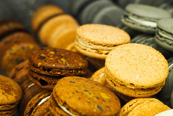 colorful macaroon cakes