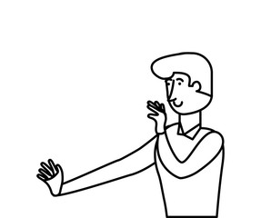 businessman worker avatar character