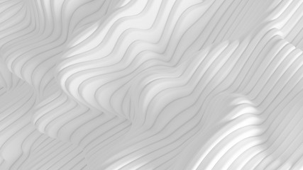 Fototapeta na wymiar White background with lines. 3d illustration, 3d rendering.
