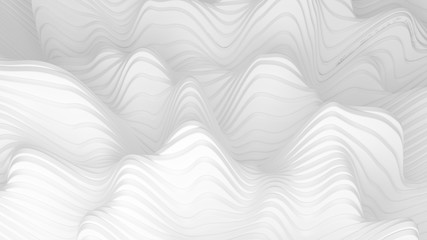 White background with lines. 3d illustration, 3d rendering.