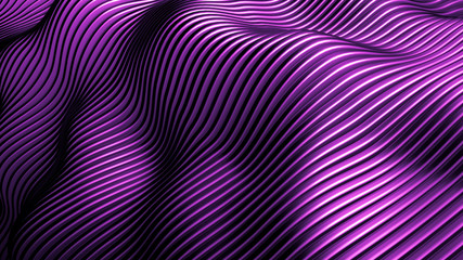 Purple background with lines. 3d illustration, 3d rendering.