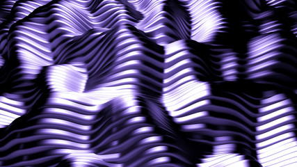 Purple background with lines. 3d illustration, 3d rendering.