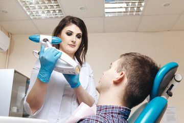 Process of dentistry in the dentist room