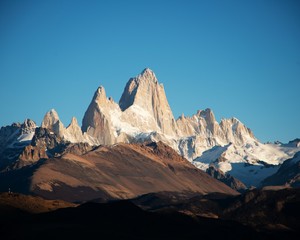 Fototapeta premium Fitz Roy Mountains in Patagonia Argentina