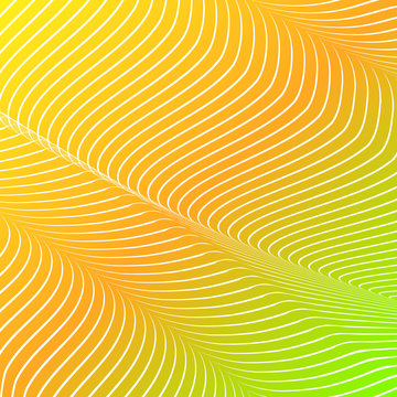 Abstract acid color wavy background, optical art, opart striped. Neon gradient