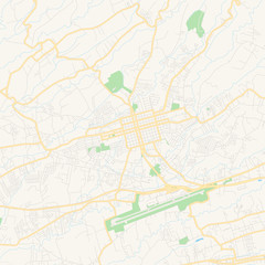 Fototapeta na wymiar Empty vector map of Alajuela, Costa Rica