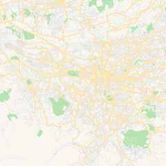 Empty vector map of San José, Costa Rica