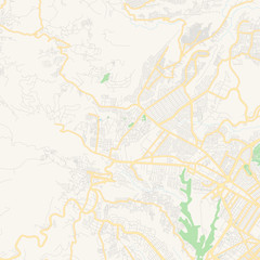 Fototapeta na wymiar Empty vector map of Mixco, Guatemala
