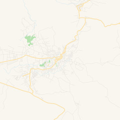Empty vector map of Huehuetenango, Guatemala