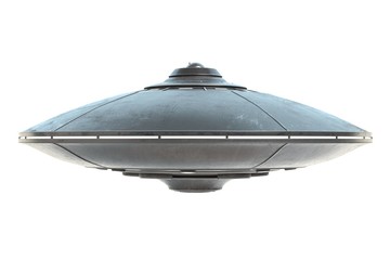 Obraz na płótnie Canvas 3d illustration of a UFO or flyin saucer