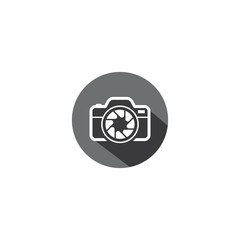 Camera logo template vector icon illustation